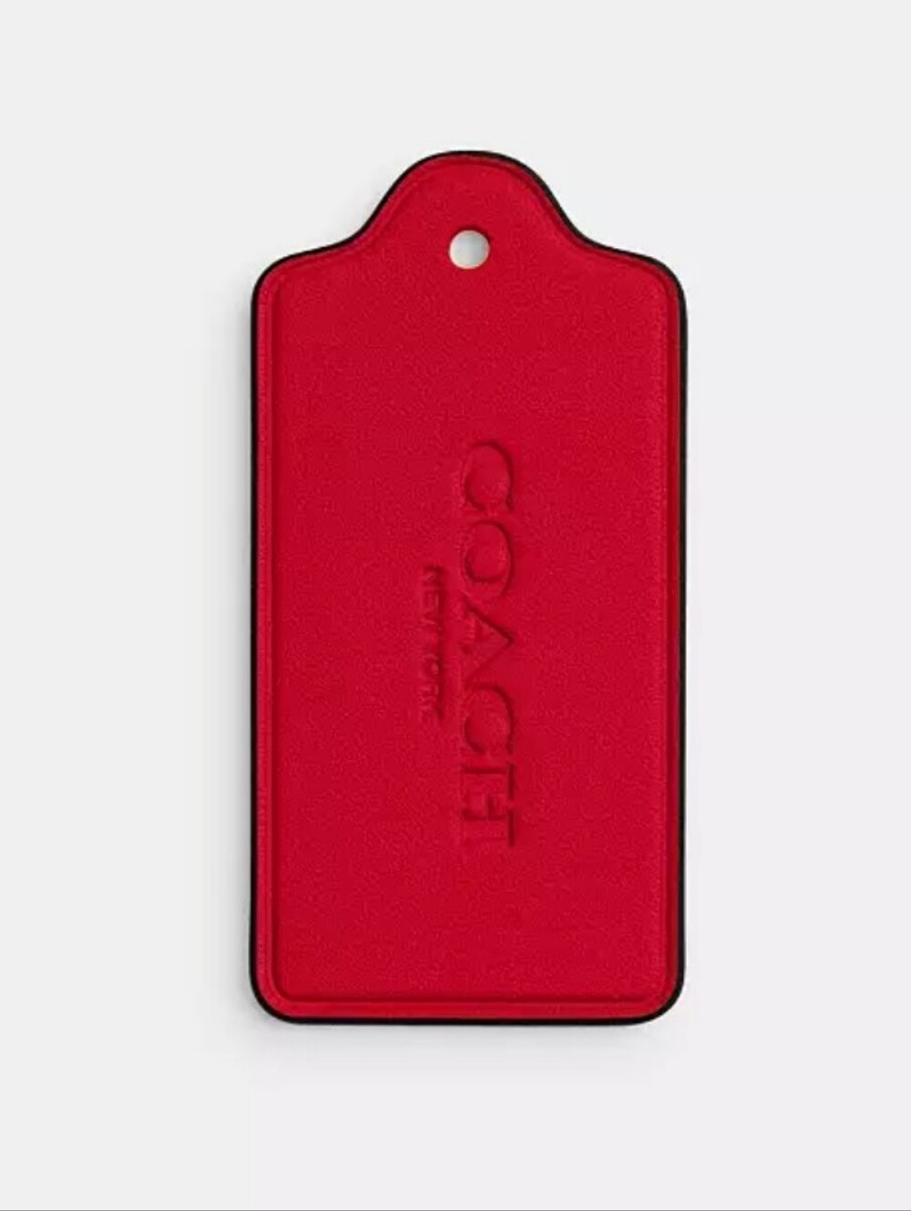 Coach Medium Leather Tag with Embossed Logo - Picture 2 of 6